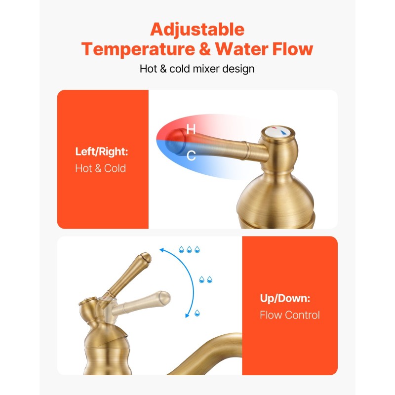 Pesuallashana yksikahvainen täysmessinkirunko punottu 304-teräsletku 210 mm juoksuputki painonapilla toimiva pohjaventtiili