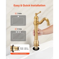 Pesuallashana yksikahvainen täysmessinkirunko punottu 304-teräsletku 210 mm juoksuputki painonapilla toimiva pohjaventtiili