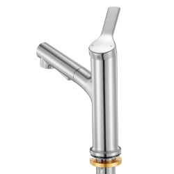 Keittiö ja allashana 304 ruostumatonta terästä ulosvedettävällä 360 asteen suuttimella harjattu nikkelipinta