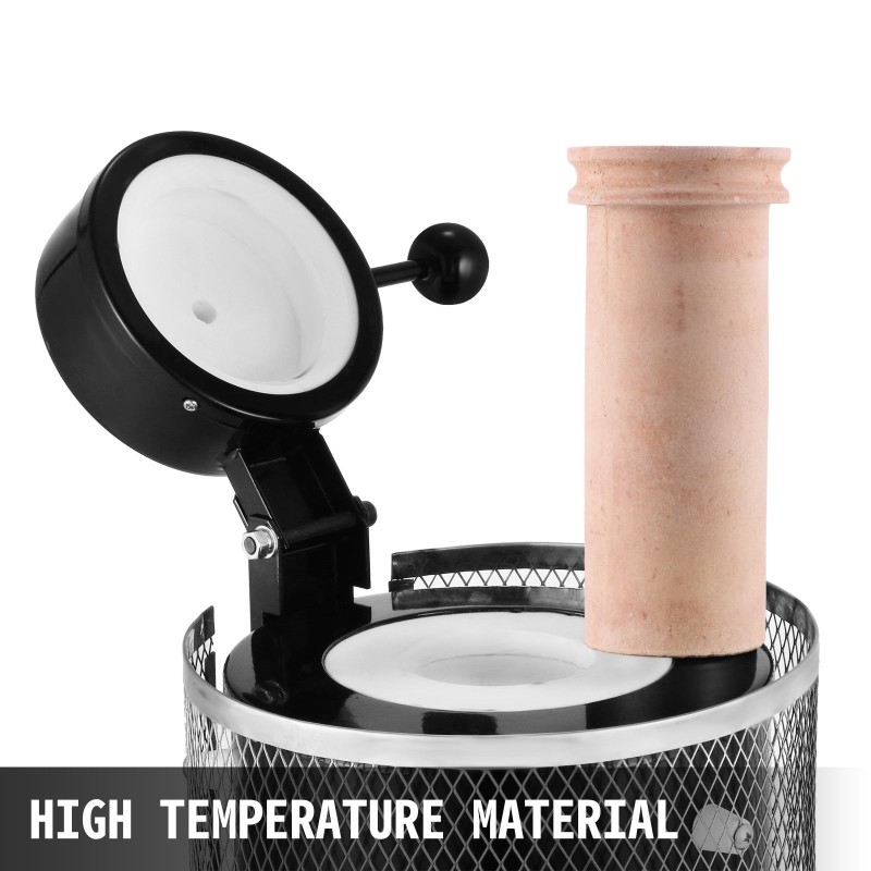 Sähköinen sulatusuuni jalometallien sulatukseen 3 kg keramiikkaupokas digitaalinen ohjaus 1150 asteen