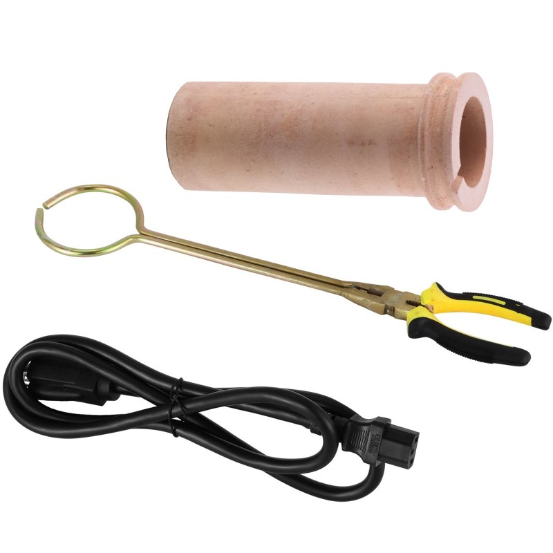 Sähköinen sulatusuuni jalometallien sulatukseen 3 kg keramiikkaupokas digitaalinen ohjaus 1150 asteen