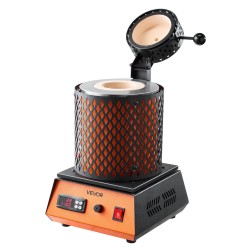 Sähköinen sulatusuuni 1500W 1150 C 5 kg keraaminen astia kylmävalssattu teräsrunko