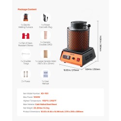 Sulatusuuni jalometalleille kolmen kilon keraamisella astiolla kylmävalssattu teräsrunko