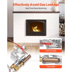 Pilottipoltinkokoonpano maakaasukäyttöön kuumuutta ja korroosiota kestävä hopea 160x120x40 mm