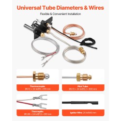 Kaasureleensarja luonnonkaasulle takkoihin vedenlämmittimiin ja liesiin