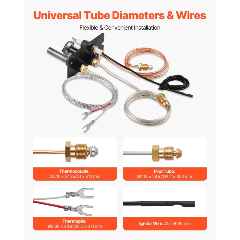 Kaasureleensarja luonnonkaasulle takkoihin vedenlämmittimiin ja liesiin