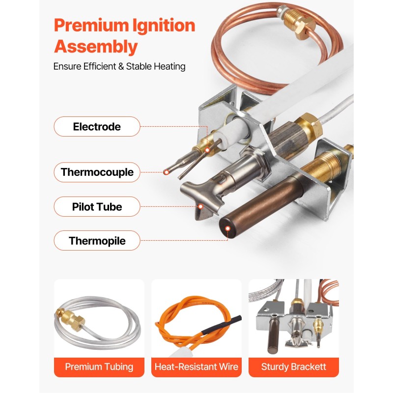 Kaasureleensarja takkoihin kaasulaitteisiin luonnonkaasulle lämmönkestävä hopea 160 x 120 x 40 mm