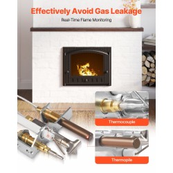 Kaasureleensarja takkoihin kaasulaitteisiin luonnonkaasulle lämmönkestävä hopea 160 x 120 x 40 mm