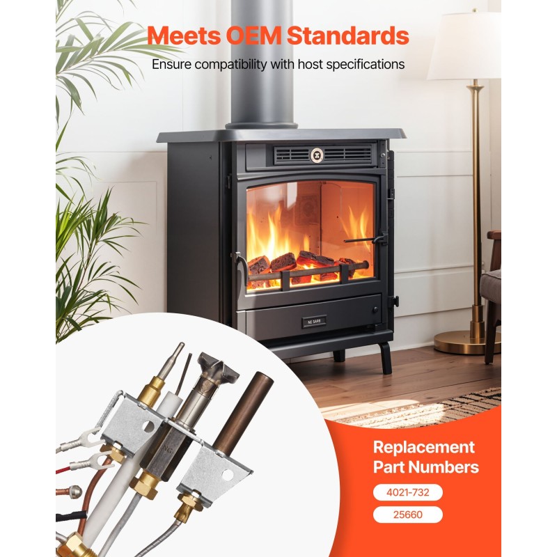 Kaasureleensarja takkoihin kaasulaitteisiin luonnonkaasulle lämmönkestävä hopea 160 x 120 x 40 mm