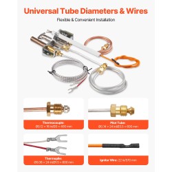 Kaasureleensarja takkoihin kaasulaitteisiin luonnonkaasulle lämmönkestävä hopea 160 x 120 x 40 mm