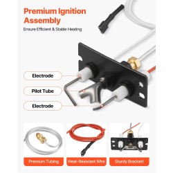 Kaasutakan sytytyskokoonpano luonnonkaasulle musta malli ZH-1004A