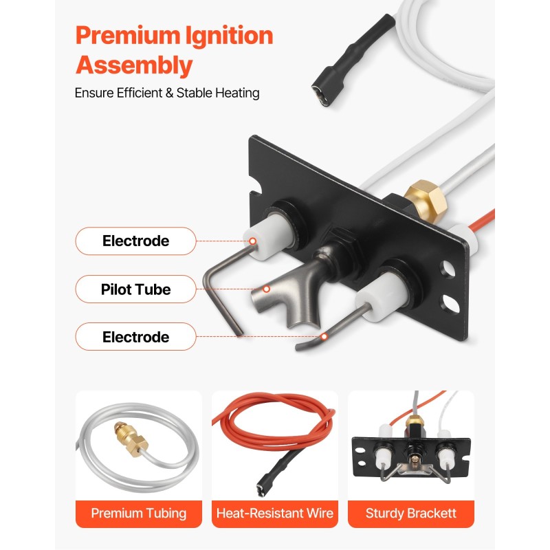 Kaasutakan sytytyskokoonpano luonnonkaasulle musta malli ZH-1004A