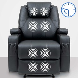 Hierova Galena-nojatuoli lämmityksellä ja säädettävällä selkänojalla