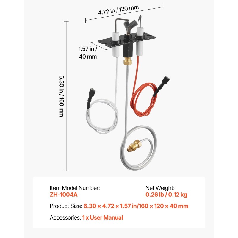 Kaasutakan sytytyskokoonpano luonnonkaasulle musta malli ZH-1004A