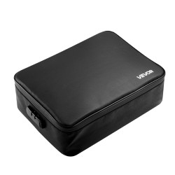 Paloturvallinen kannettava asiakirjalaatikko silikonipinnoitetusta lasikuitukankaasta numeroyhdistelmälukolla