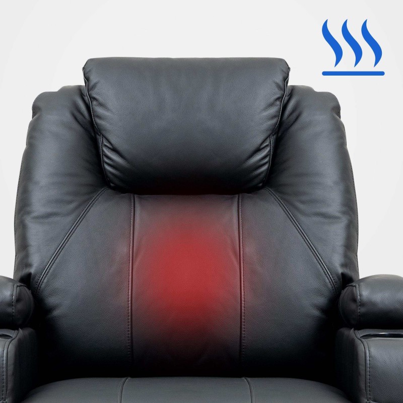 Hierova Galena-nojatuoli lämmityksellä ja säädettävällä selkänojalla