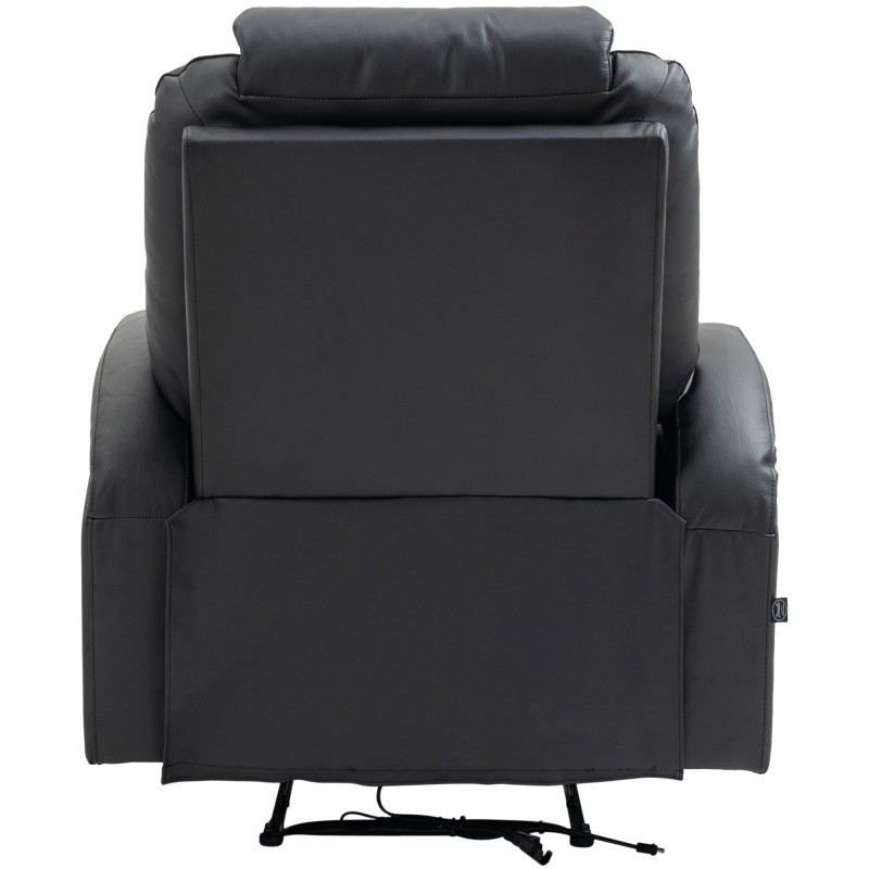 Ylellinen hierova nojatuoli lämmityksellä ja kallistettavalla selkänojalla