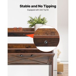 Kenkäkaappi ruskea neljällä kääntölaatikolla säädettävät hyllyt kaatumissuoja mänty