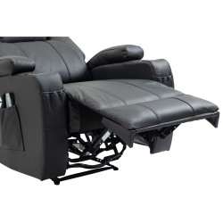 Ylellinen hierova nojatuoli lämmityksellä ja kallistettavalla selkänojalla