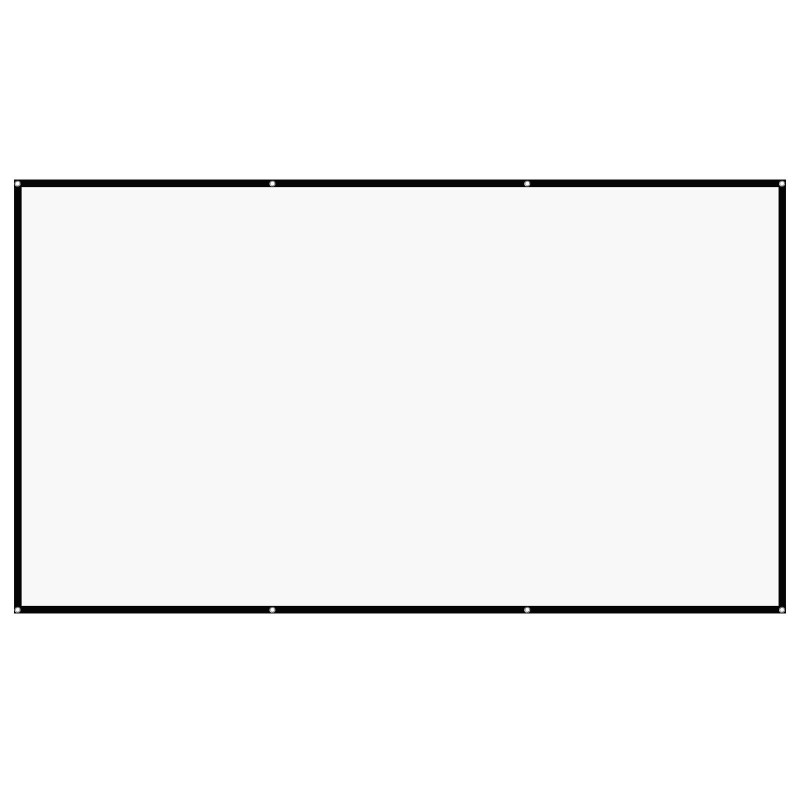 Seinäasennettava neulottu polyesterikangas 120-tuumainen 16:9 kotiteatteriin