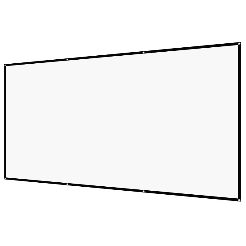 Seinäasennettava neulottu polyesterikangas 120-tuumainen 16:9 kotiteatteriin
