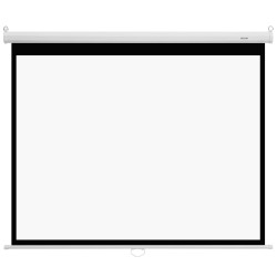 Manuaalinen 72-tuumainen projektorikangas 4:3-kuvasuhde neulottu valkoinen PVC-kangas seinäasennus