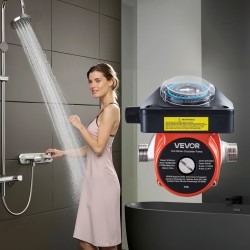 Käyttövesikiertopumppu ruostumattomalla pumppupäällä mekaanisella ajastimella lämminvesivaraajan lähtöön