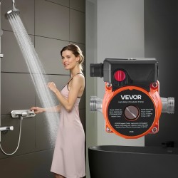 Lämminvesikiertopumppu 3-portainen ruostumaton teräspumppupää 38 l/min kotitalouksiin