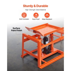 Hydrauliset auton huoltorampit hiiliteräs 2 kpl 5 t kantavuus nostokorkeus 270–360 mm