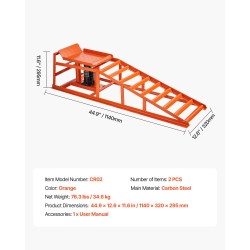 Hydrauliset auton huoltorampit hiiliteräs 2 kpl 5 t kantavuus nostokorkeus 270–360 mm