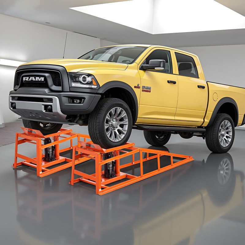 Hydrauliset auton huoltorampit hiiliteräs 2 kpl 5 t kantavuus nostokorkeus 270–360 mm