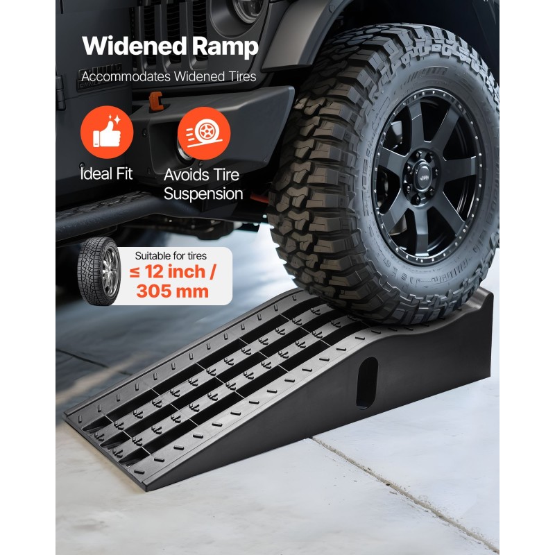 Ajosillat 2 kpl polypropeenia musta 155 mm nostokorkeus 5897 kg kantavuus autoille