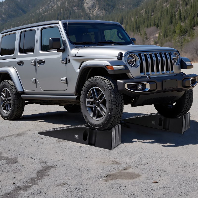 Auton huoltorampit PP-muoviset 2 kpl kokonaiskantavuus 7257 kg nostokorkeus 170 mm