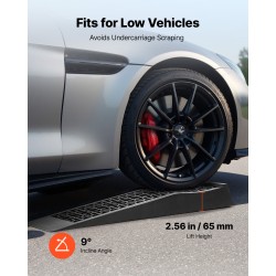 Auton huoltorampit polypropeeni 65 mm nostokorkeus 9072 kg 2 kpl