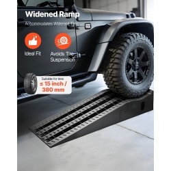 Auton huoltorampit polypropeeni 160 mm nostokorkeus 2 kpl 5897 kg