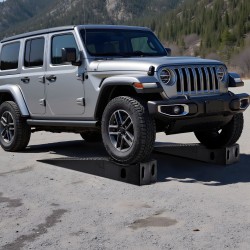 Auton huoltorampit polypropeeni 160 mm nostokorkeus 2 kpl 5897 kg