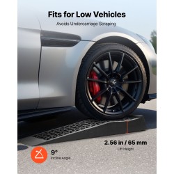 Auton huoltotasot matalaprofiili PP-muovi 4 kpl 65 mm nostokorkeus 9072 kg kokonaispaino