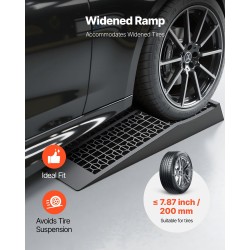 Auton huoltotasot matalaprofiili PP-muovi 4 kpl 65 mm nostokorkeus 9072 kg kokonaispaino