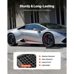 Auton huoltotasot matalaprofiili PP-muovi 4 kpl 65 mm nostokorkeus 9072 kg kokonaispaino