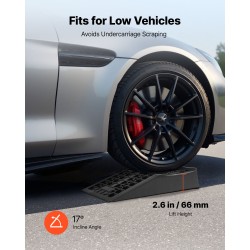 Auton matalaprofiiliset huoltorampit PP-muovi 66 mm 9072 kg 2 kpl