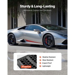 Auton matalaprofiiliset huoltorampit PP-muovi 66 mm 9072 kg 2 kpl