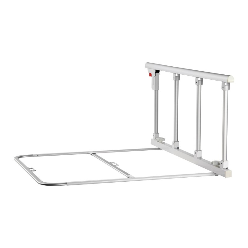 Taitettava sängynlaita alumiiniseos ja rauta valkoinen neljä käyttötapaa