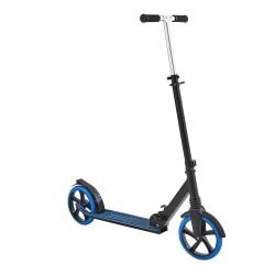 kaksipyöräinen potkulauta säädettävä ohjaustanko taittuva runko PU pyörät enintään 99 8 kg kantavuus sininen