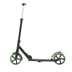 Potkulauta 2-pyöräinen säädettävä ohjaustanko kokoontaitettava runko PU-pyörillä 99,8 kg