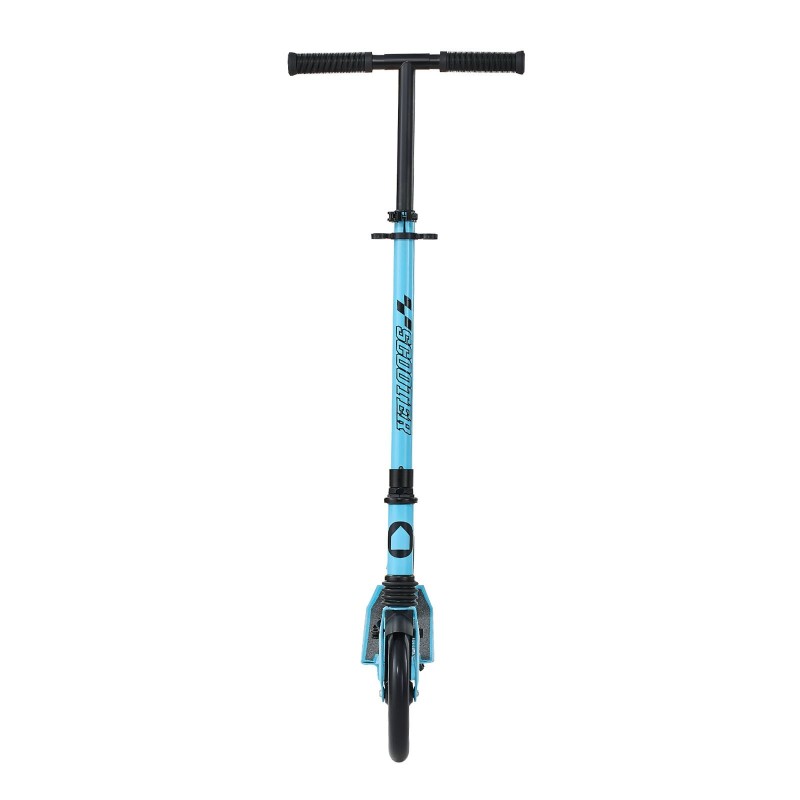 Potkulauta taittuva kevyt runko säädettävä ohjaustanko leveä liukastumaton taso sininen