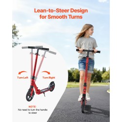 2-pyöräinen potkulauta säädettävä ohjaustanko taittuva runko PU-pyörät 200 mm 99,8 kg