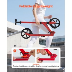 2-pyöräinen potkulauta säädettävä ohjaustanko taittuva runko PU-pyörät 200 mm 99,8 kg