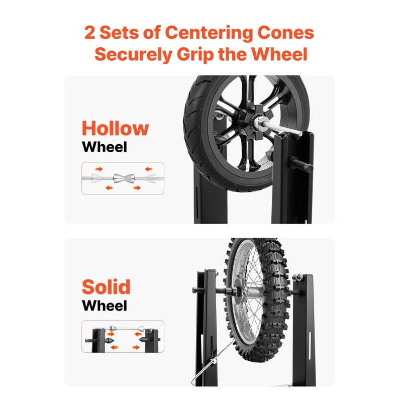 Vanteiden tasapainotusteline hiiliteräsrunko 40 kg kantavuus enintään 889 mm