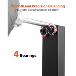 Vannetasapainotusteline moottori- ja polkupyörille hiiliteräs 40 kg 813 mm