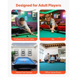 Biljardikeppisetti 4 kappaletta kanadalainen vaahterapuu 58 tuumaa kaksiosainen mattapinta